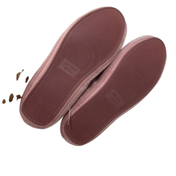 BCTEX COLL Luxury Pink Vegan Fur Pom Pom Slippers US Size 5/6 - Picture 5 of 11